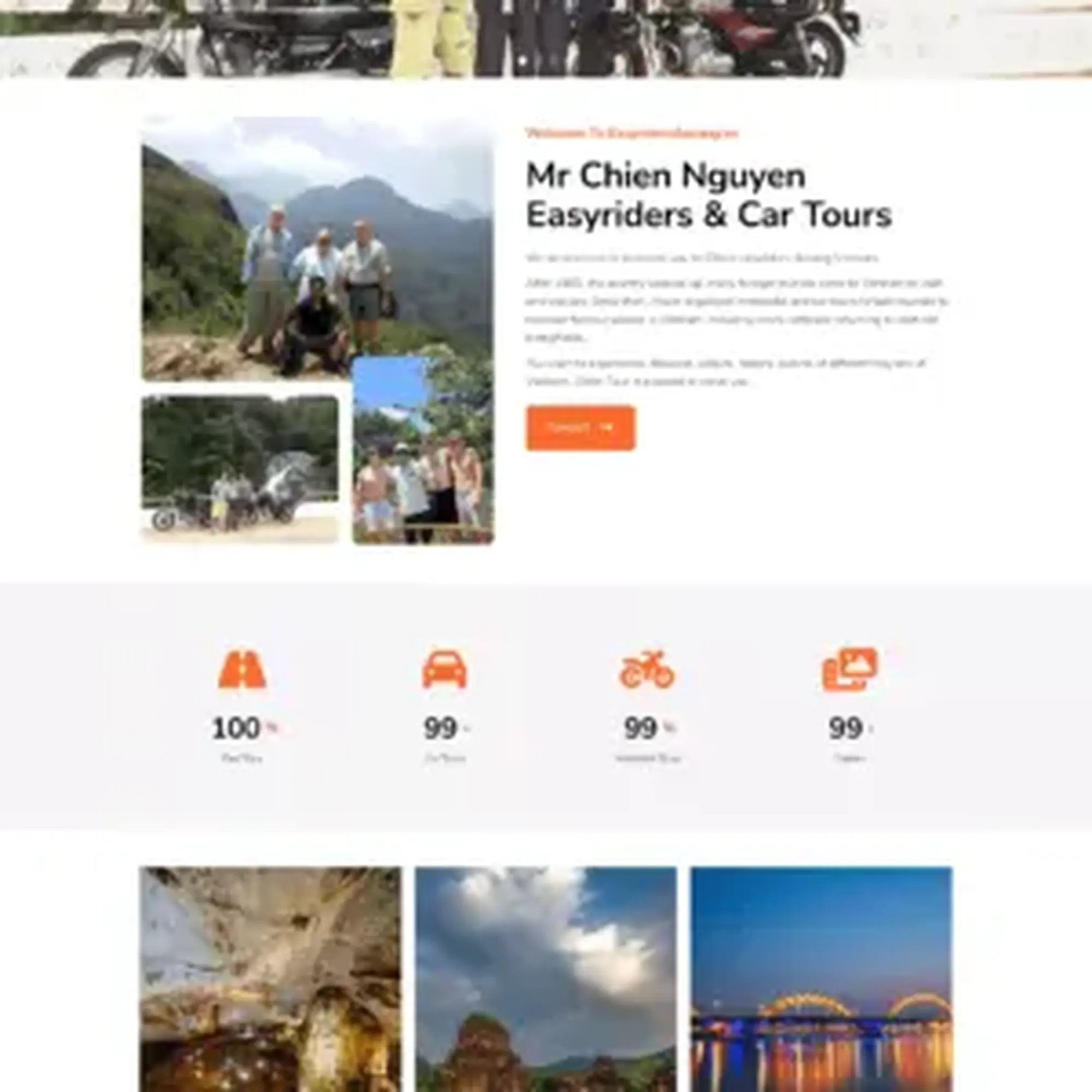 Website Easy Riders Da Nang