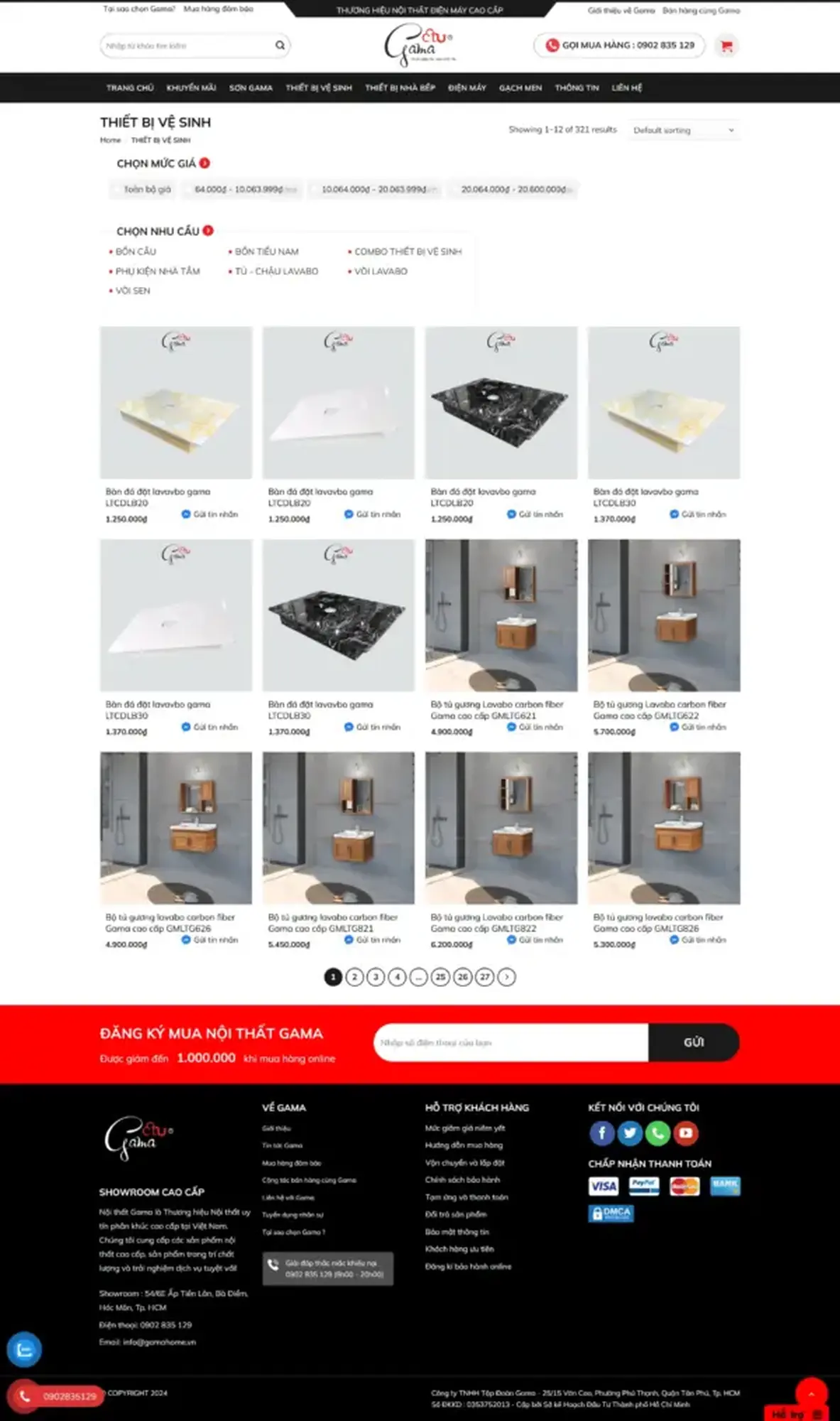 Trang web Gama home center - Website giới thiệu sản phẩm sơn - Image 2