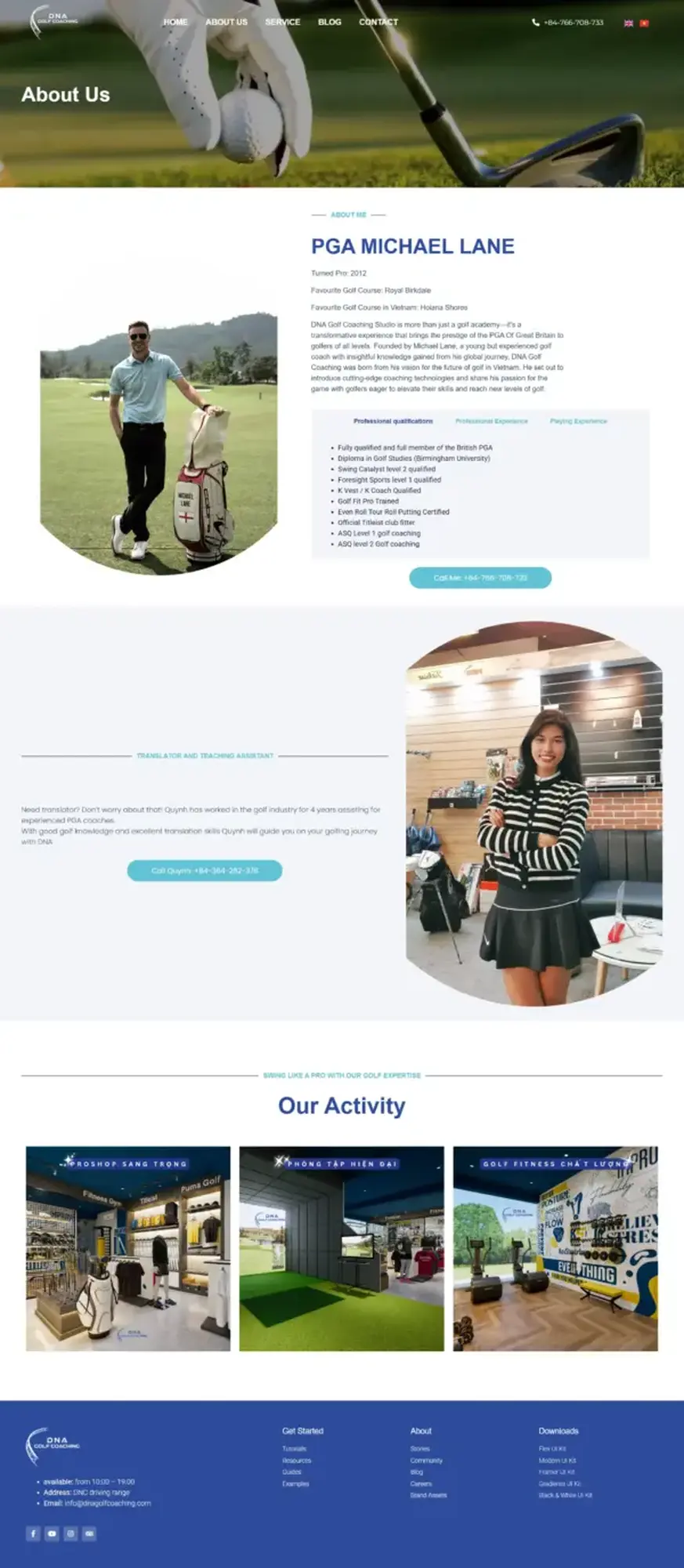 Trang web DNA Golf Coaching - Image 2