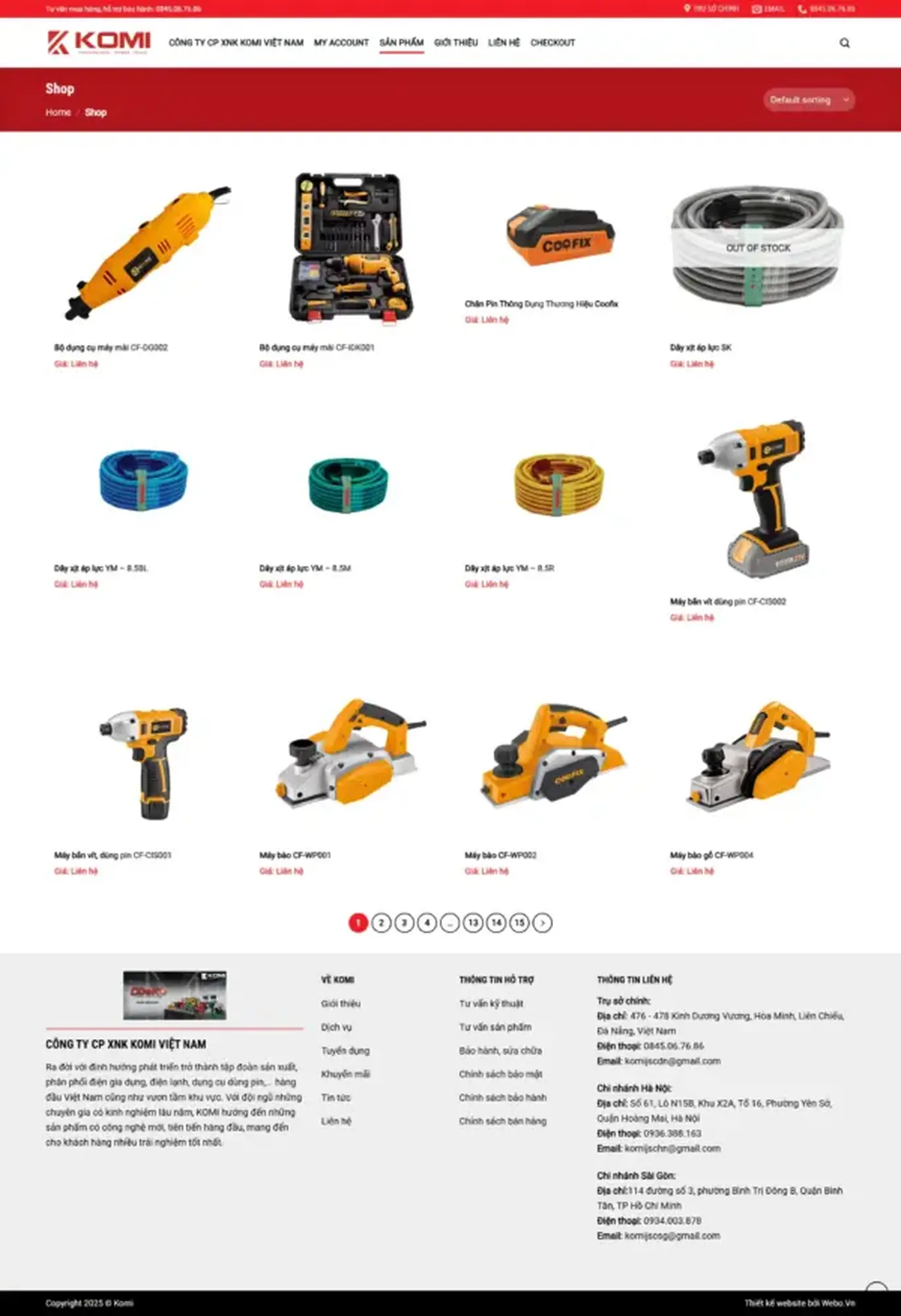 Website KOMI - Trang sản phẩm đồ gia dụng KOMI Việt Nam - Image 2