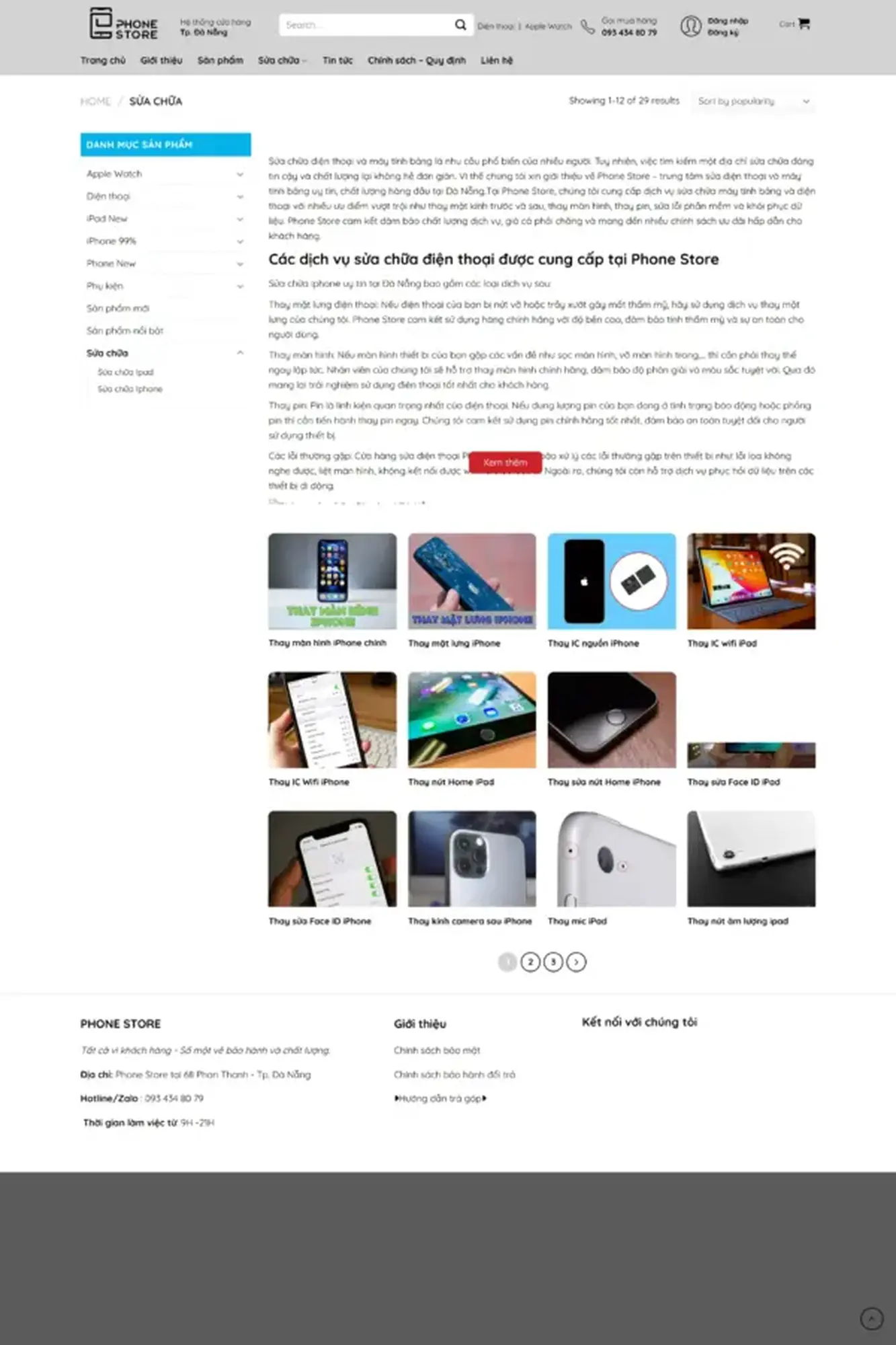 Trang web Phone store Đà Nẵng - Image 2