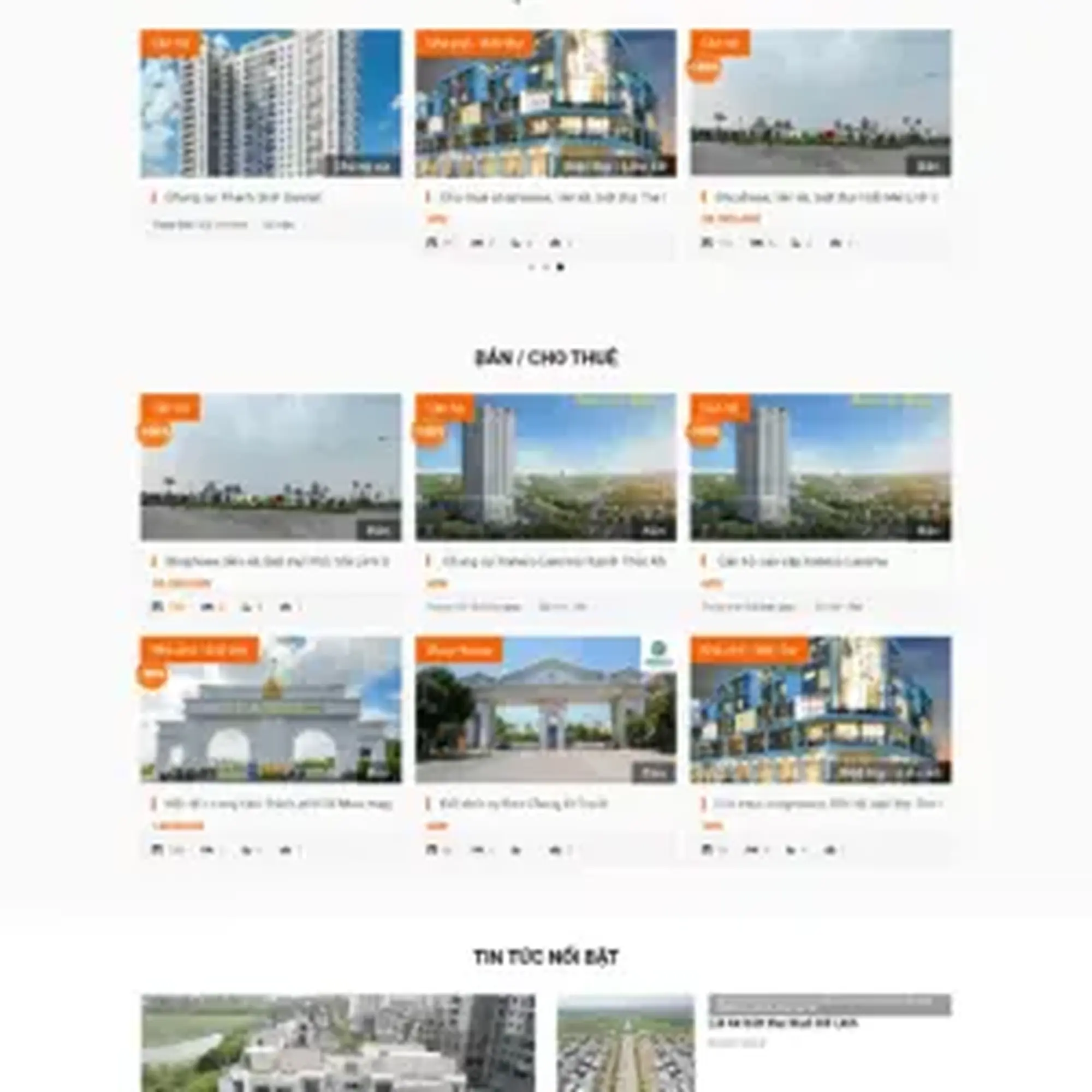 Trang web Duanhanoi - Sàn giao dịch bất động sản Hà Nội