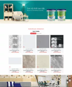 Trang web Gama home center - Website giới thiệu sản phẩm sơn