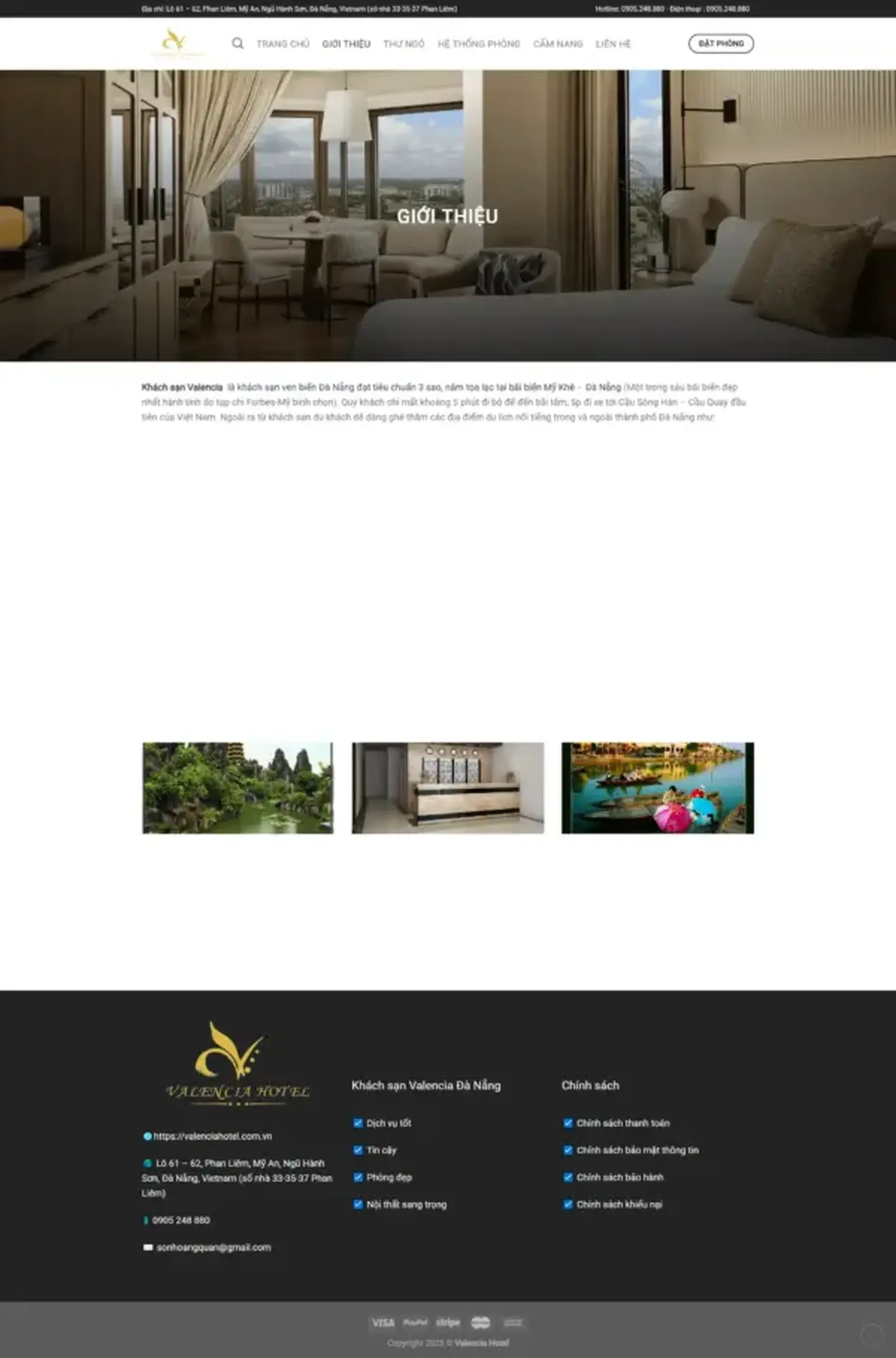 Website Valencia - Khách sạn tại Đà Nẵng - Image 2