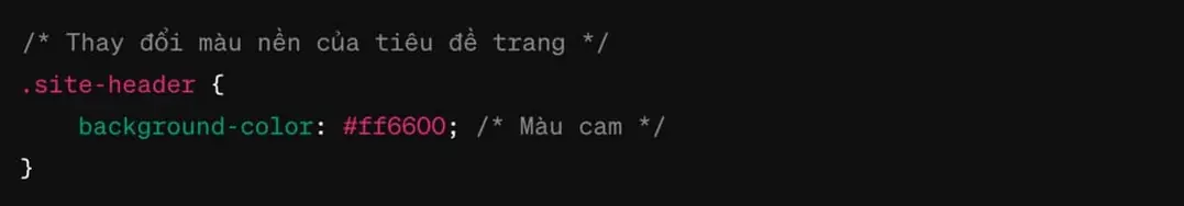 chỉnh sửa mã css