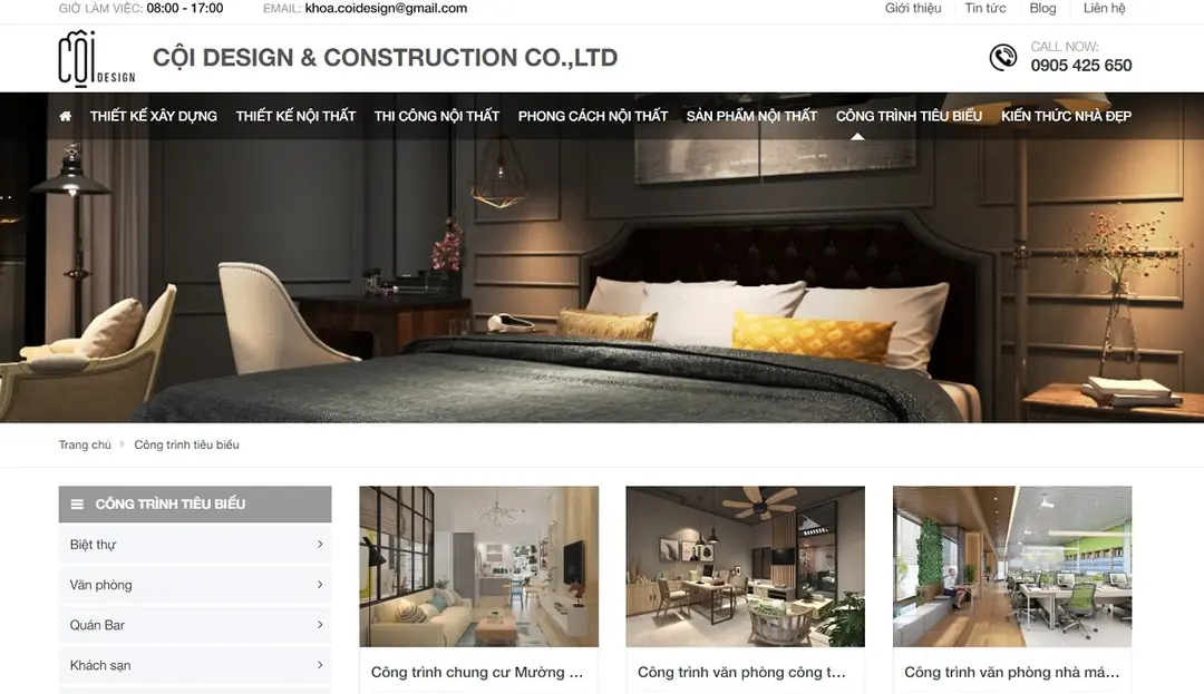 công ty thiết kế nội thất đà nẵng - cội design