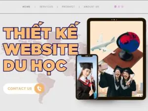 Dịch vụ thiết kế website du học