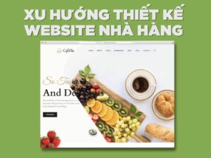 xu hướng thiết kế website nhà hàng mới nhất