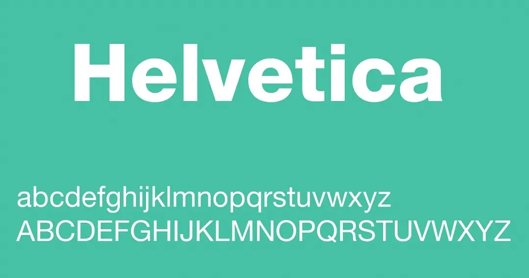 helvetica là một phông chữ cơ bản cho website