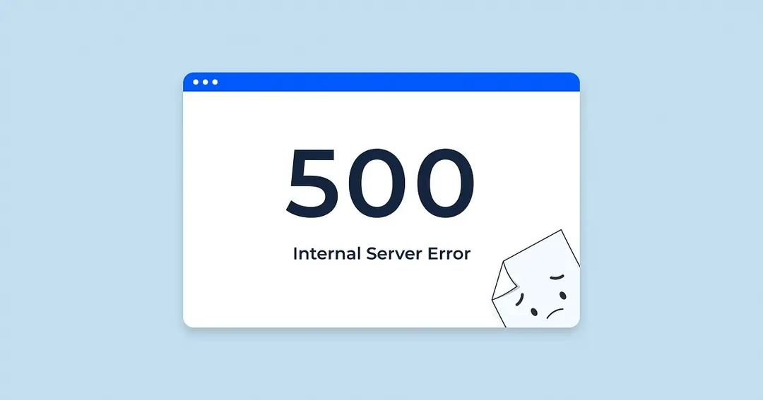 lỗi 500 internal server error do máy chủ gặp sự cố