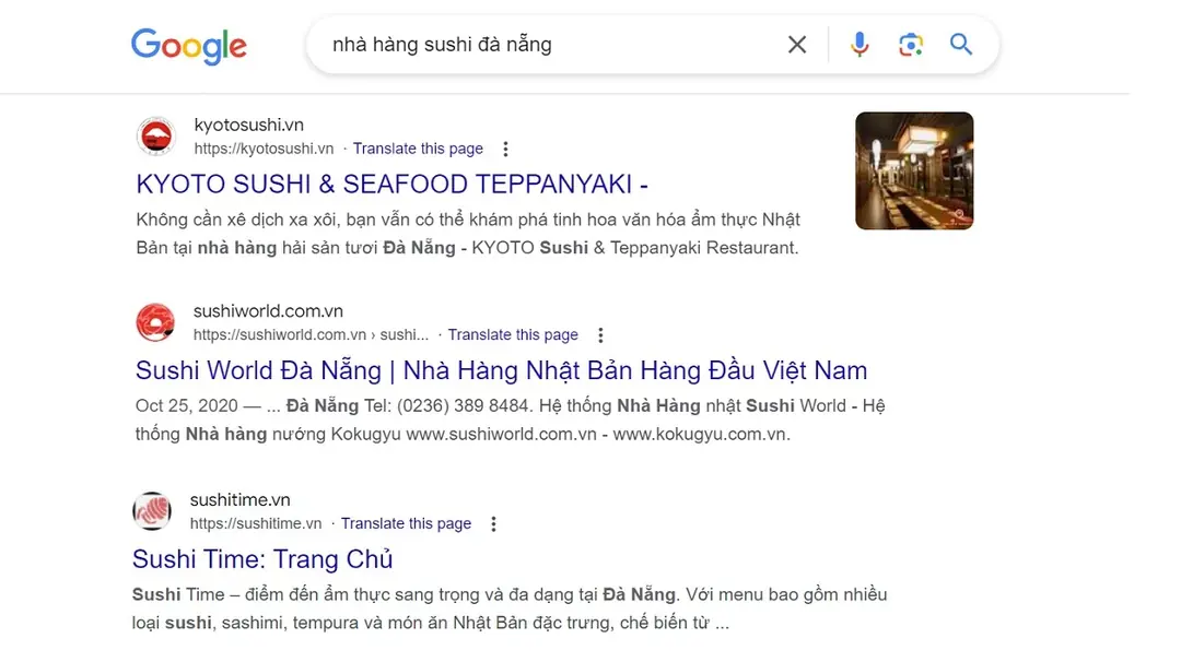 marketing website nhà hàng bằng cách sử dụng từ khóa seo phù hợp cho nội dung