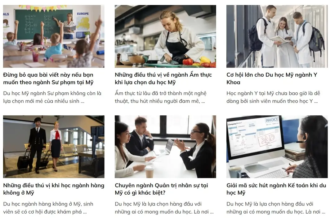 marketing cho website du học bằng content thu hút