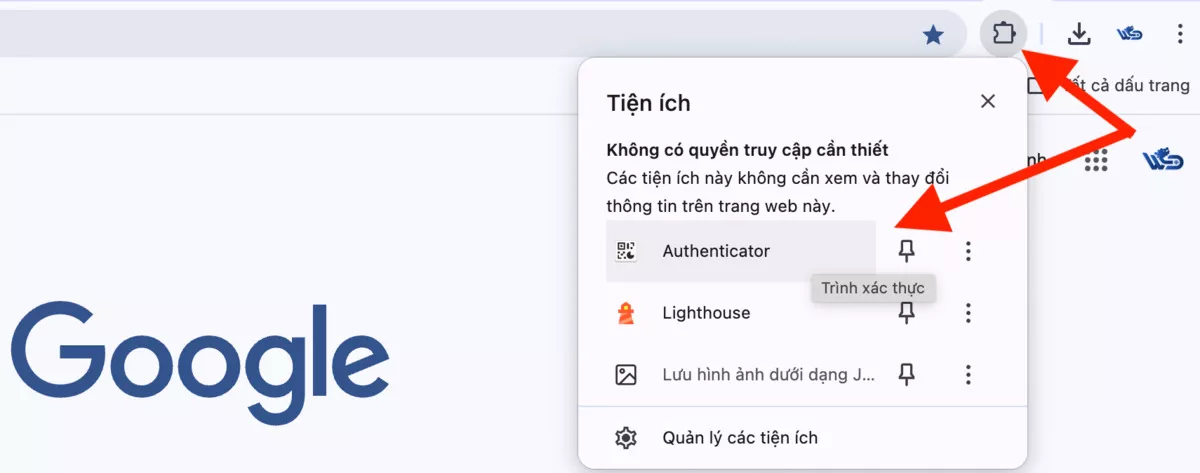 thêm tiện ích vào chrome