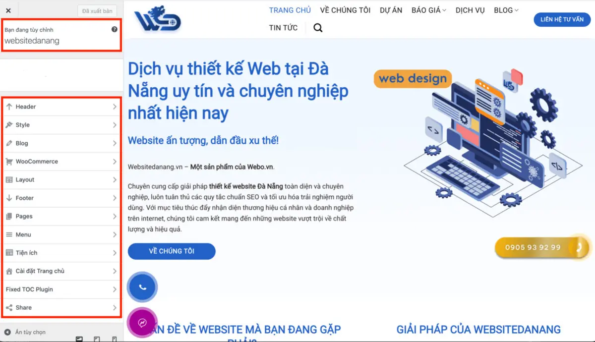 tìm hiểu về cách sử dụng customizer của wordpress