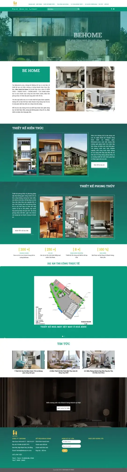 Website Behome.vn - Công ty thiết kế thi công tại Đà Nẵng