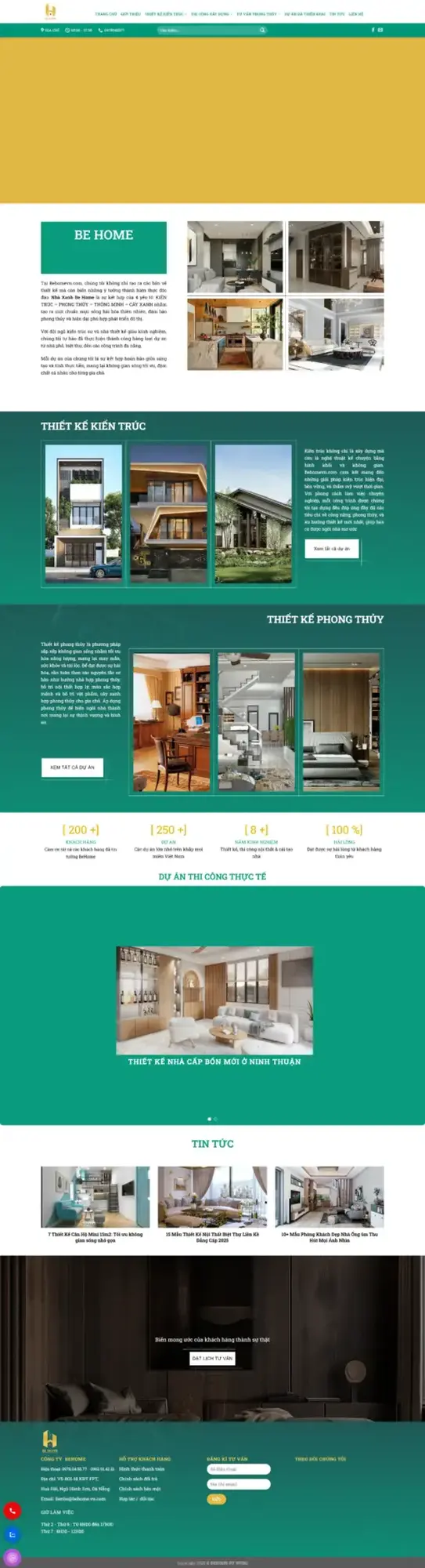 website behome.vn - công ty thiết kế thi công tại đà nẵng