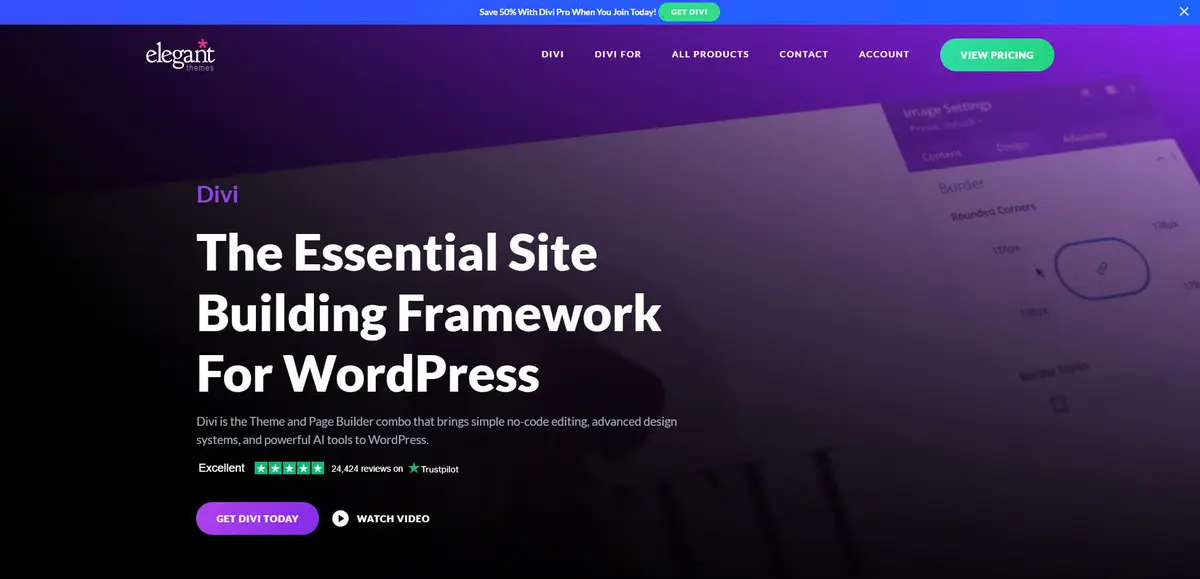 divi là một trong những trình tạo trang wordpress mạnh mẽ