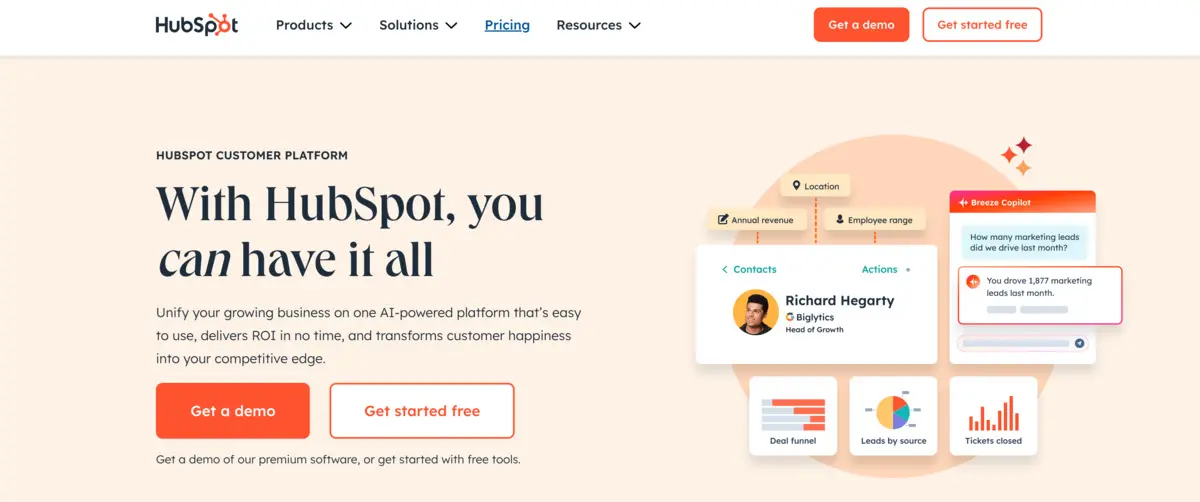 hubspot live chat - giải pháp chat trực tuyến toàn diện