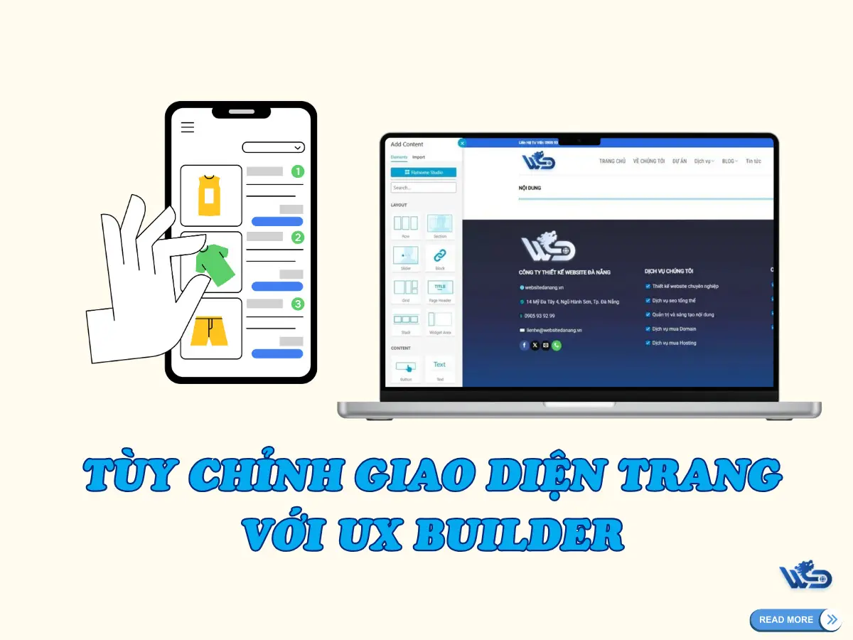 cách tùy chỉnh giao diện trang với ux builder trong wordpress