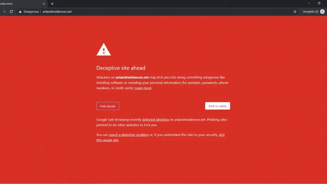 website bị chèn mã độc hoặc chuyển hướng lạ