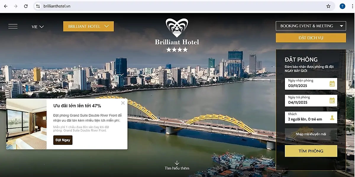 brilliant hotel đà nẵng – sang trọng bên sông hàn