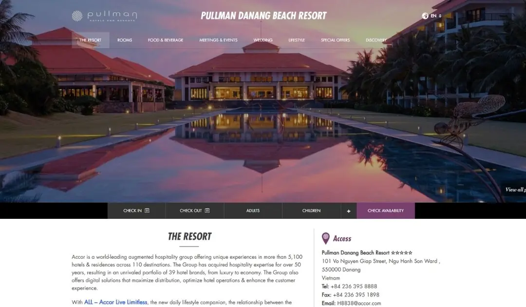 pullman danang beach resort – đẳng cấp quốc tế