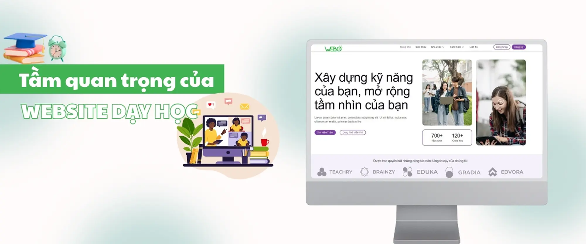 tầm quan trọng của website dạy học
