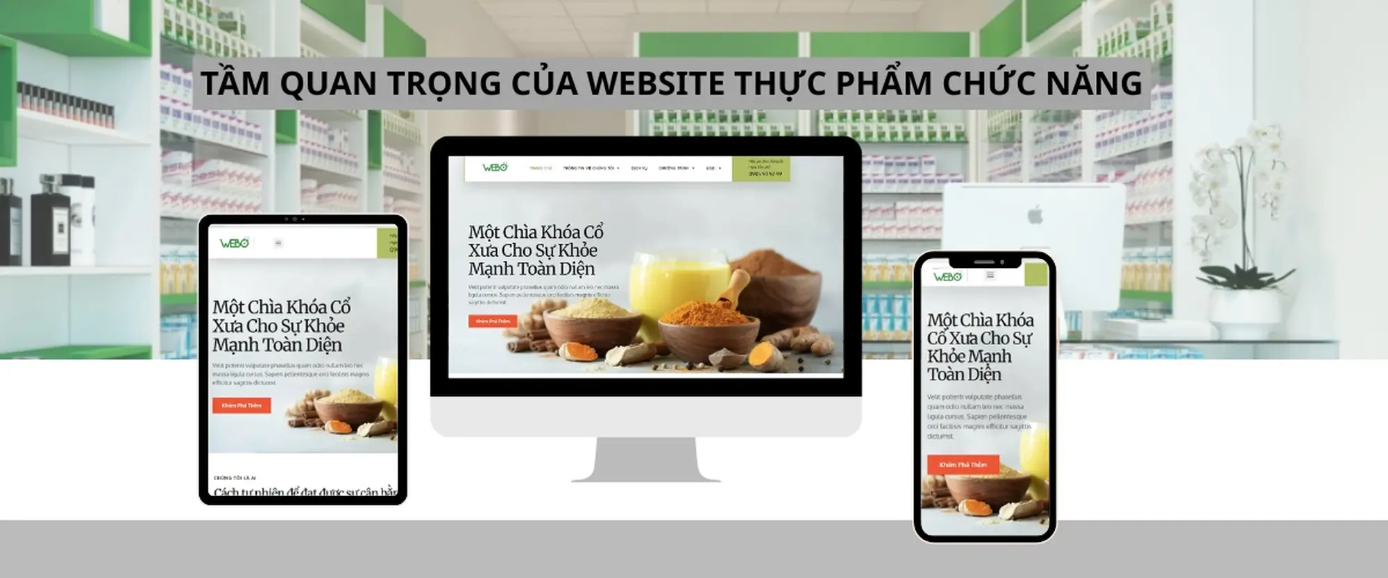 tầm quan trọng của website thực phẩm chức năng