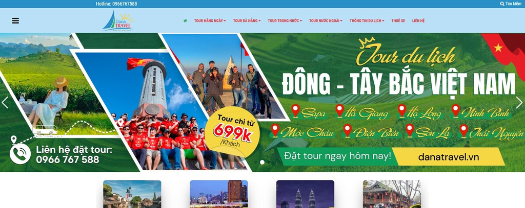 website công ty cổ phần danatravel