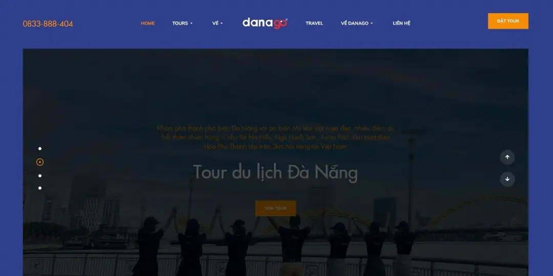 website công ty cổ phần du lịch danago