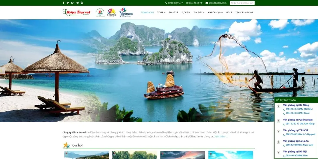 website công ty libra travel & media