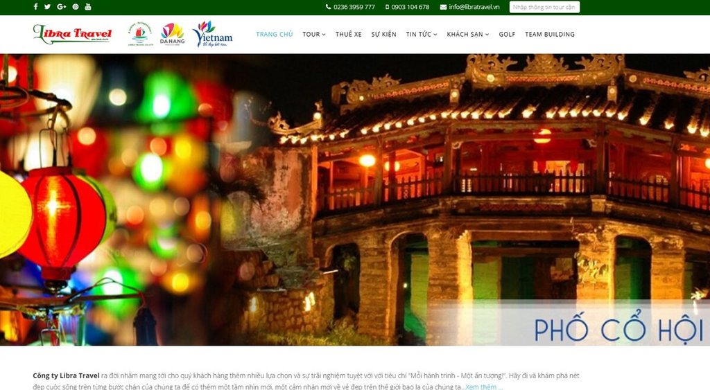 website công ty libra travel & media