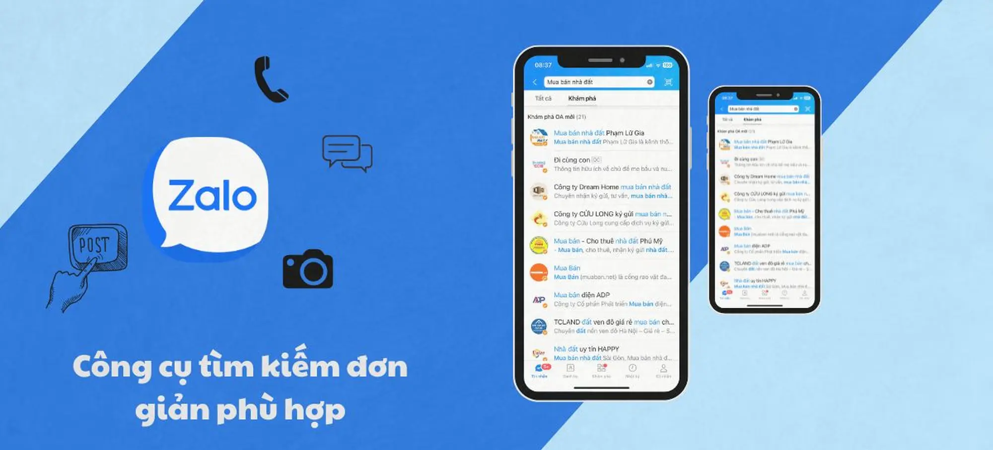 mua bán cho thuê nhà trên zalo