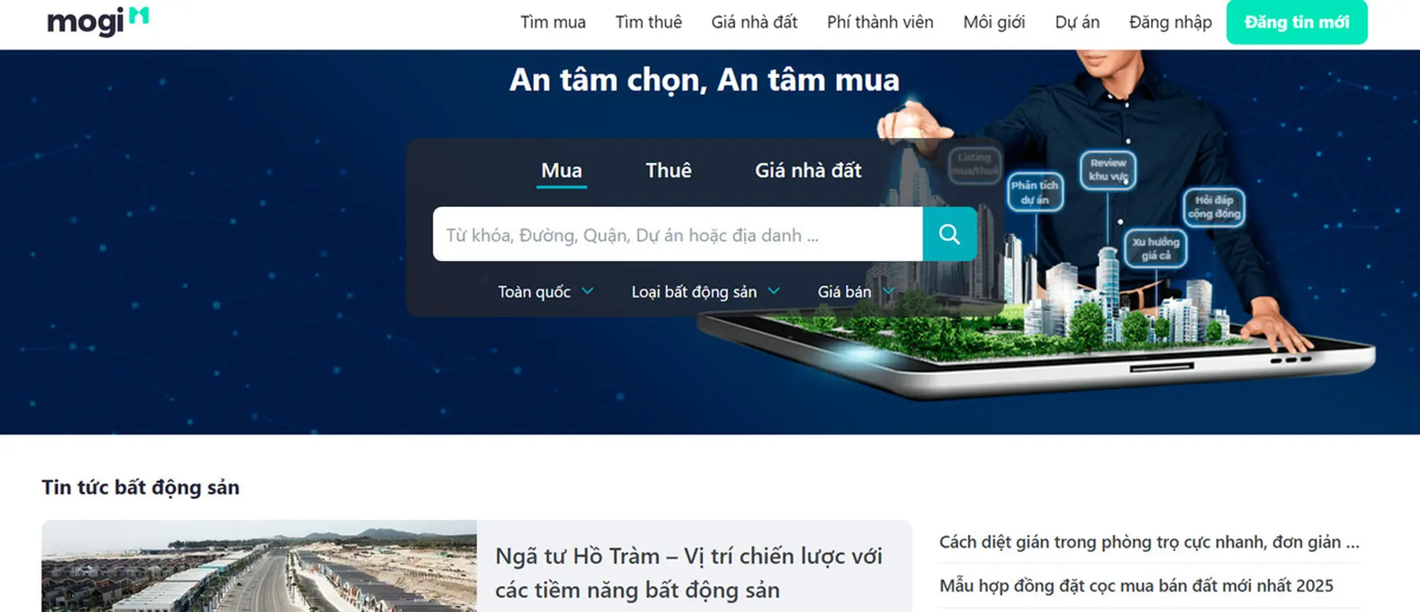 trang chủ chuyên đăng tin cho thuê (mua,bán) bất động sản