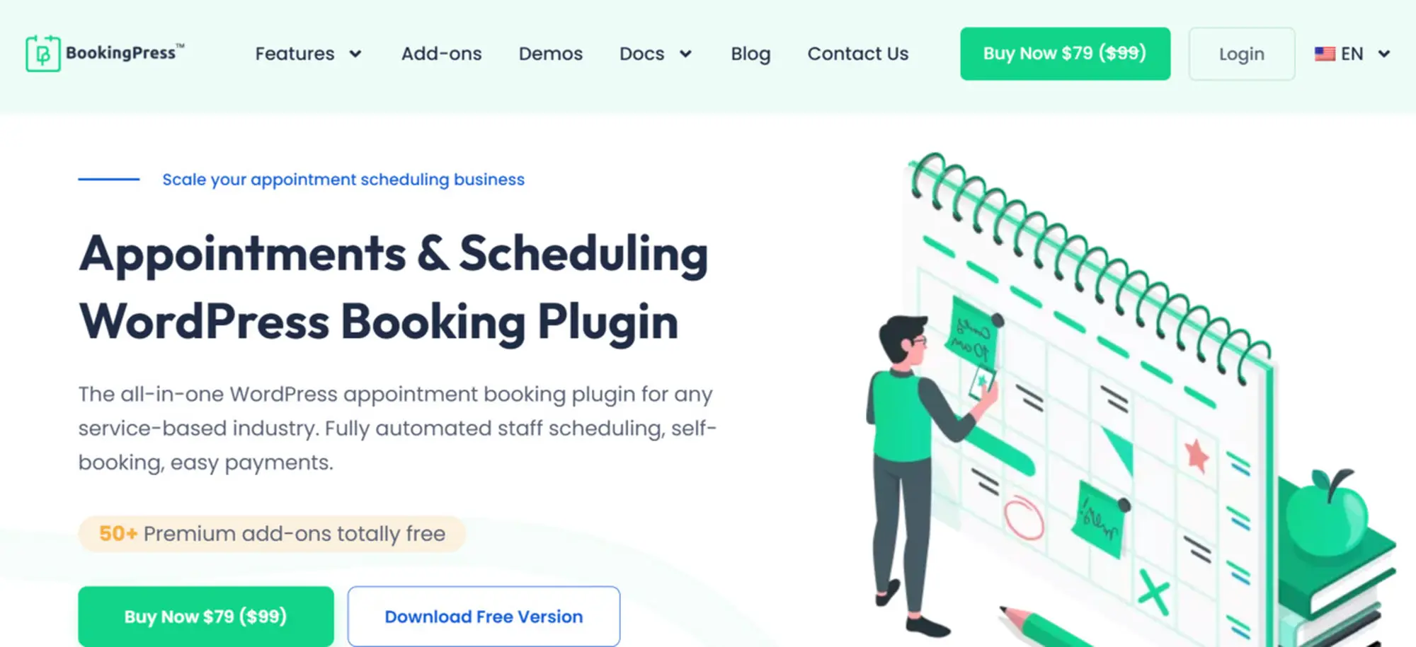 tích hợp hệ thống đặt chỗ trực tuyến bằng bookingpress plugin