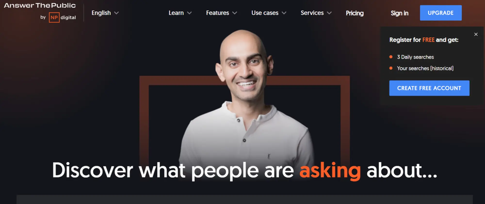 công cụ answerthepublic 