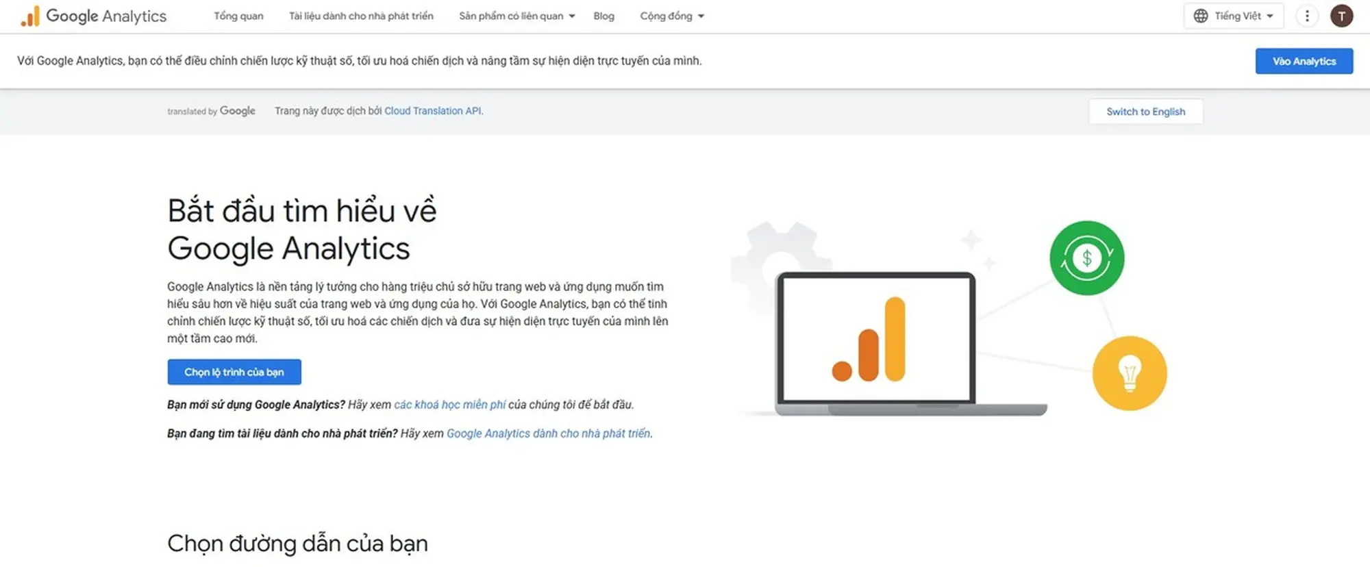 công cụ quản lý và phân tích website nhà hàng google analytics 