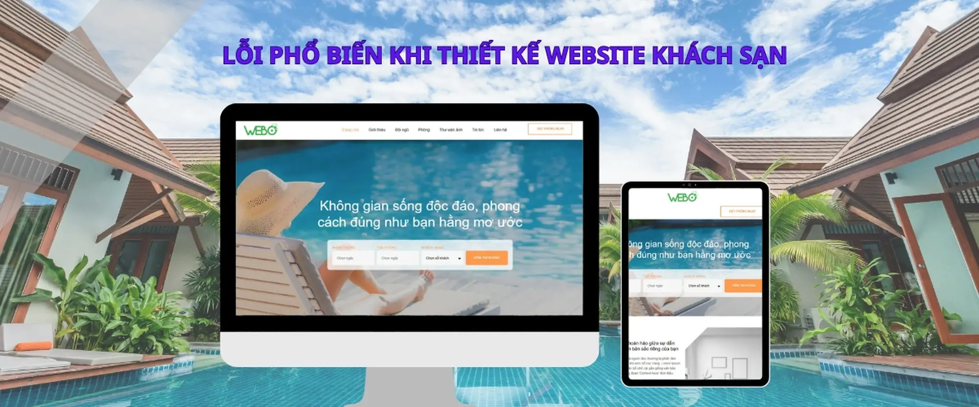những lỗi phổ biến khi thiết kế website khách sạn