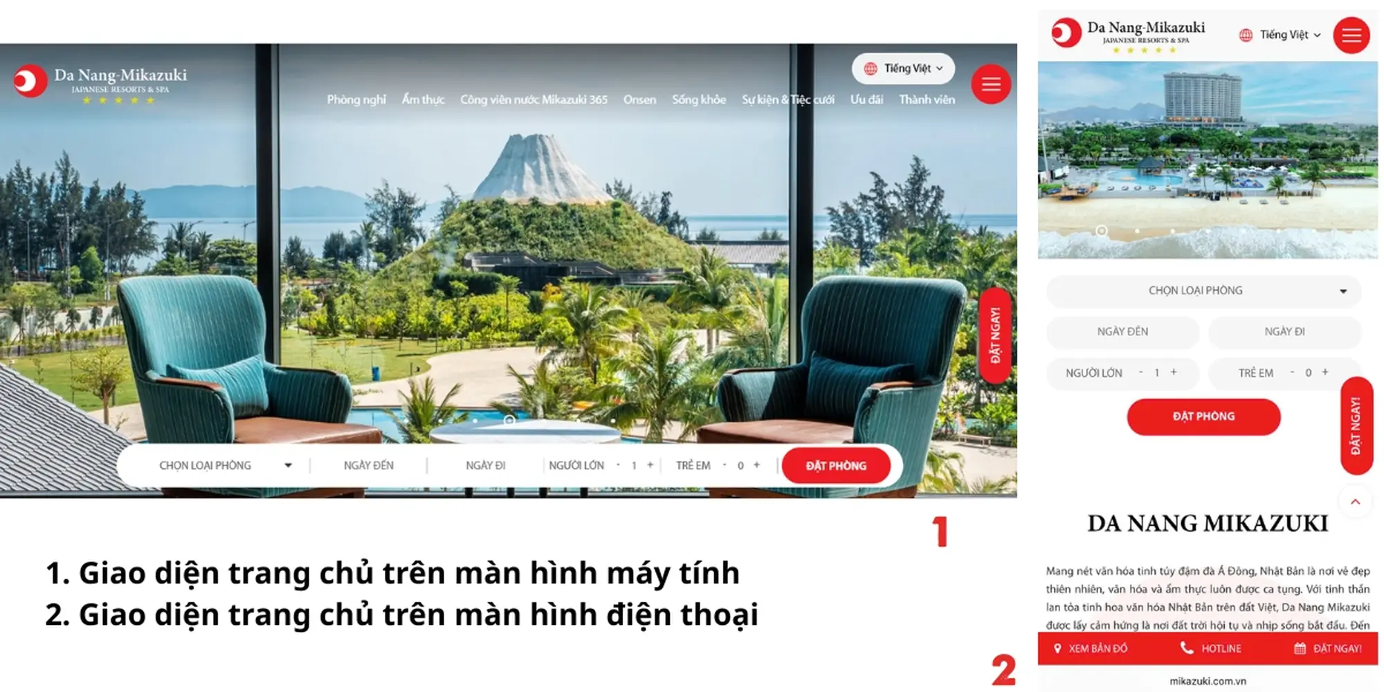 điều chỉnh các thành phần giao diện sao cho phù hợp với từng thiết bị