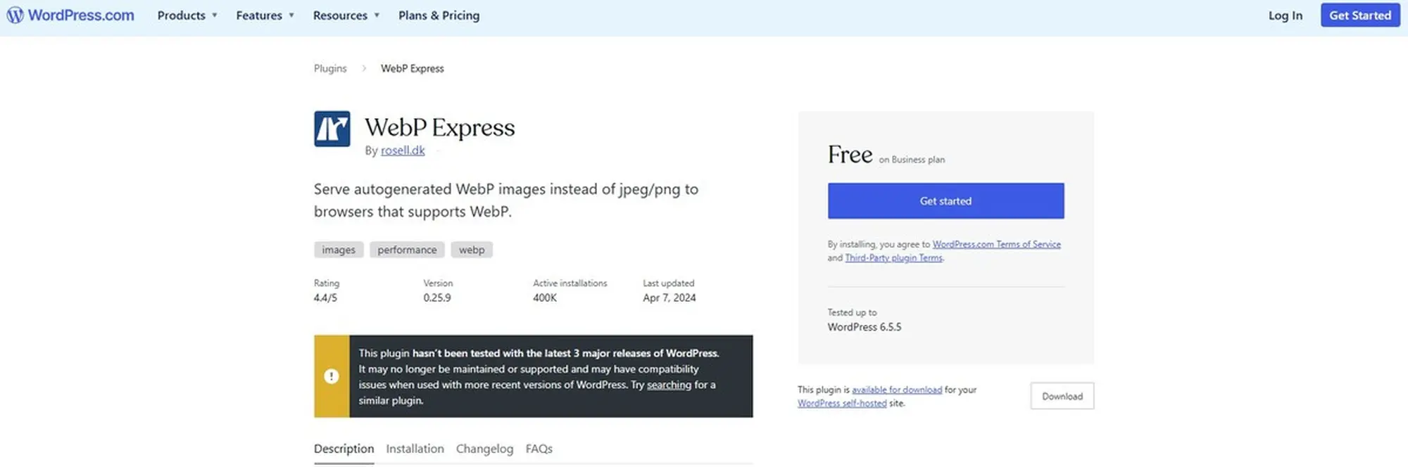 webp express