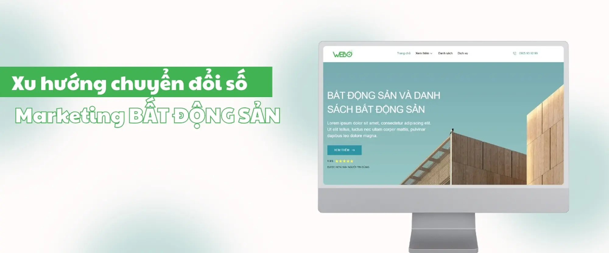 chuyển đổi số marketing bất động sản website chuẩn seo
