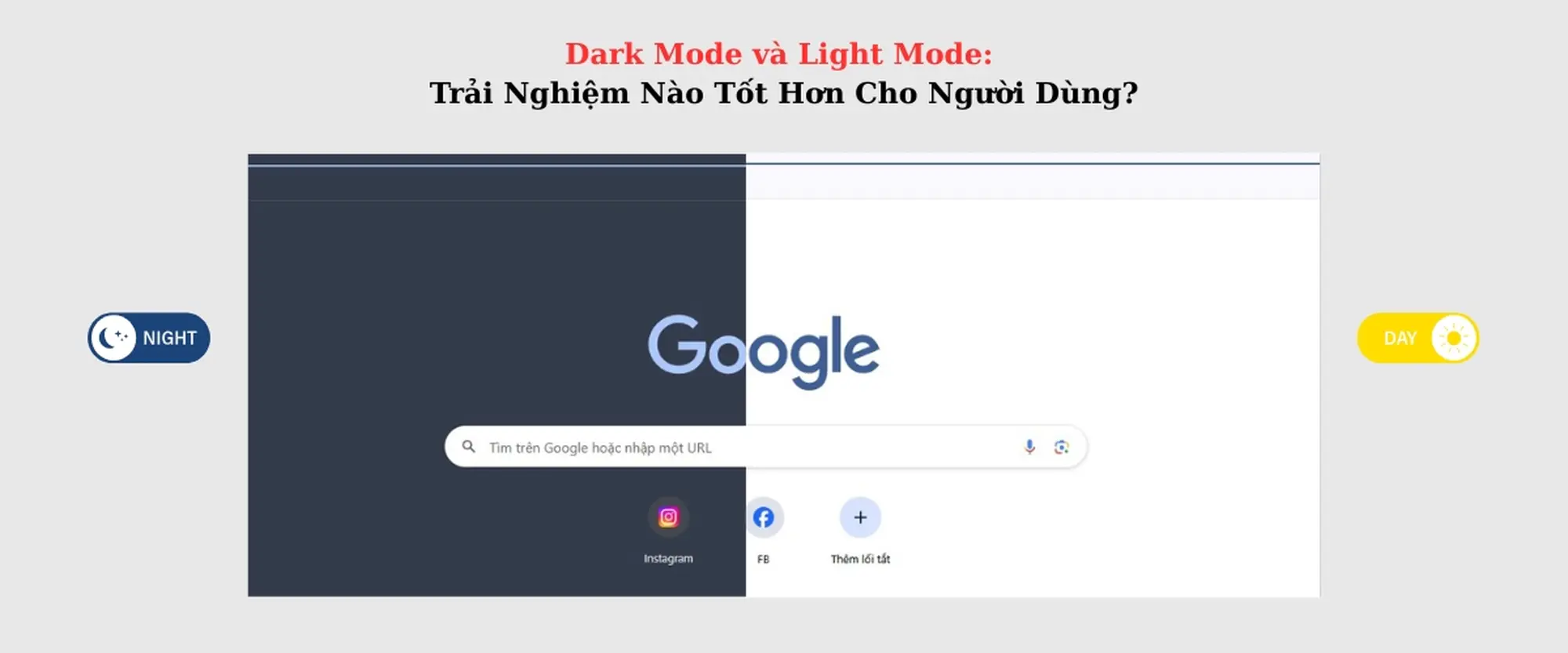 dark mode và light mode