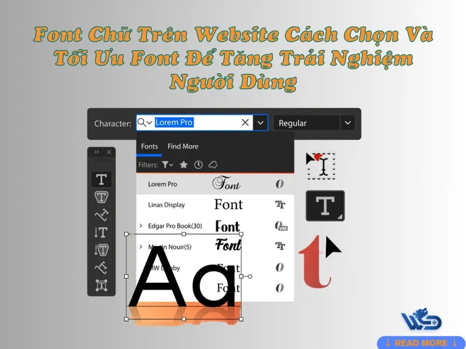font chữ trên website: cách chọn và tối ưu font để tăng trải nghiệm người dùng