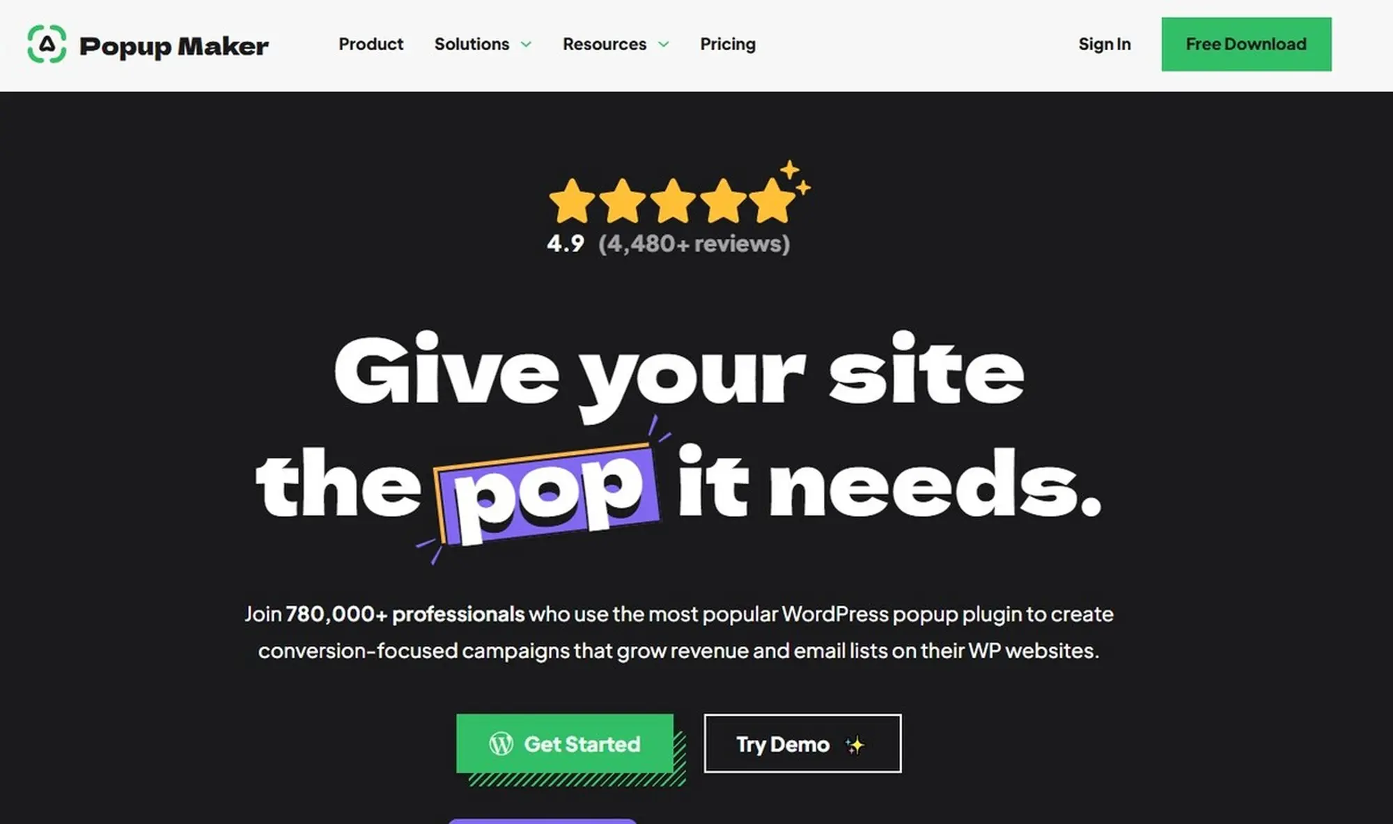 popup maker – toàn diện, miễn phí, được ưa chuộng rộng rãi