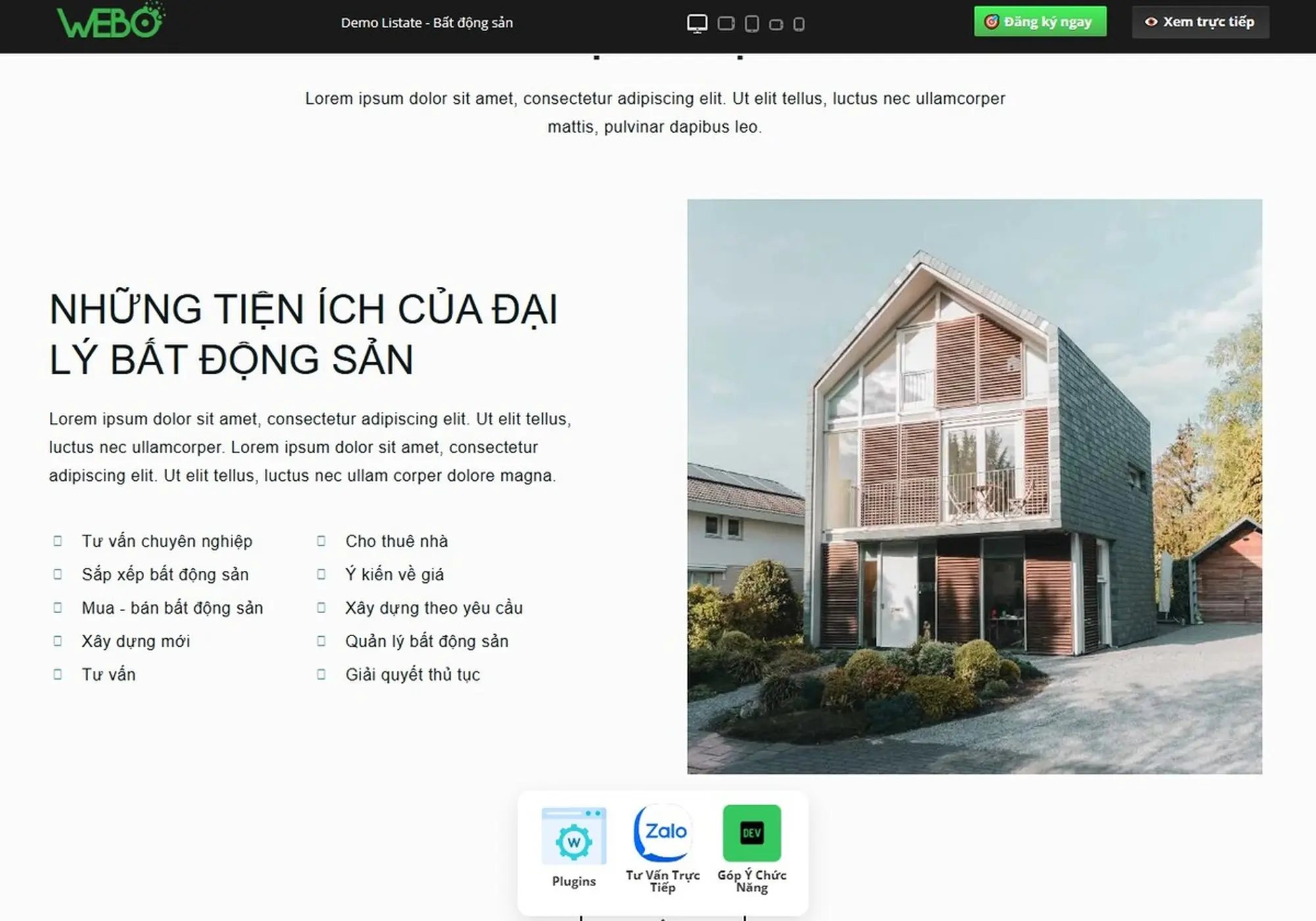 tích hợp form đăng ký – zalo – chatbot cho website bất động sản