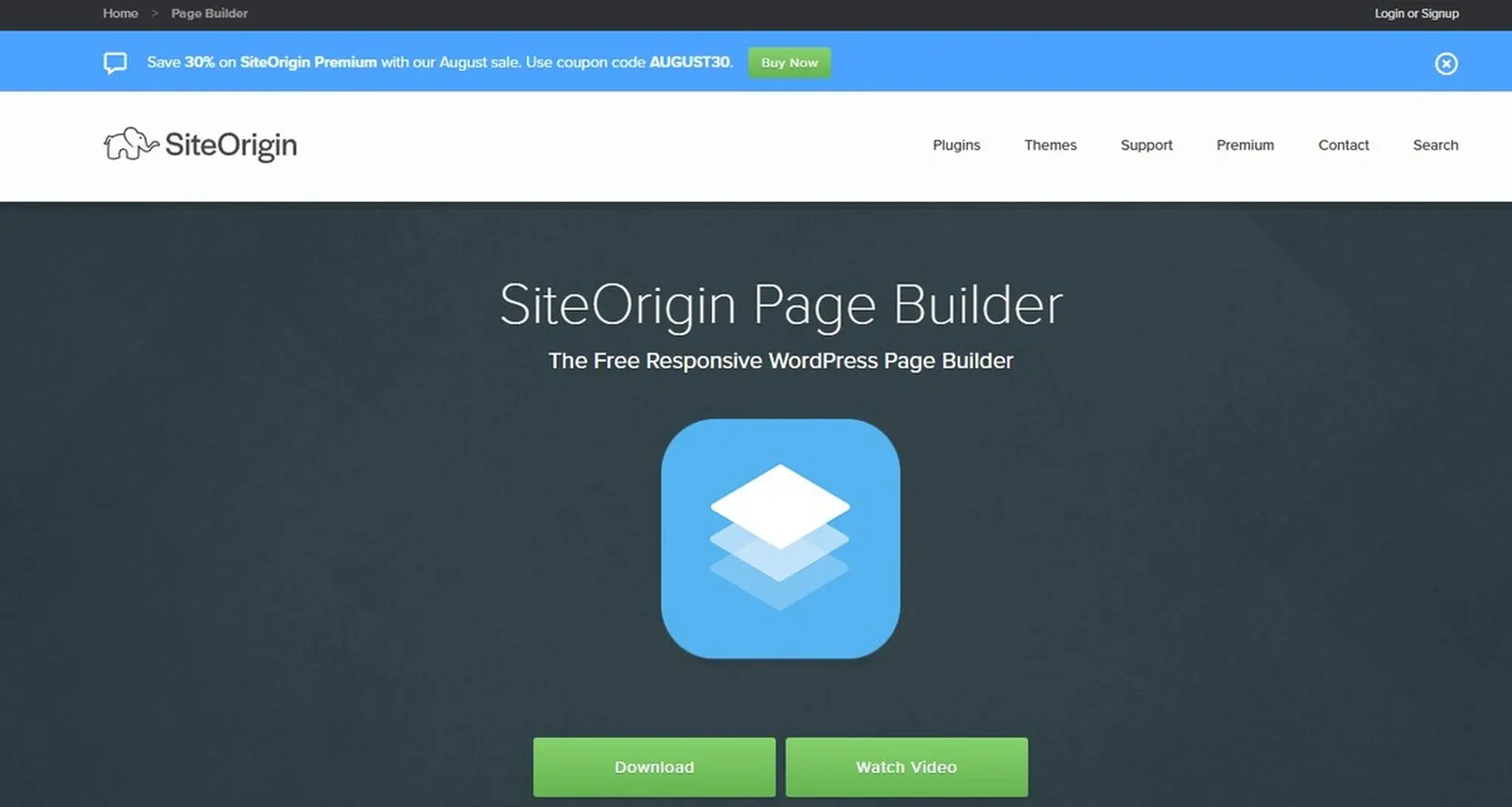 siteorigin page builder