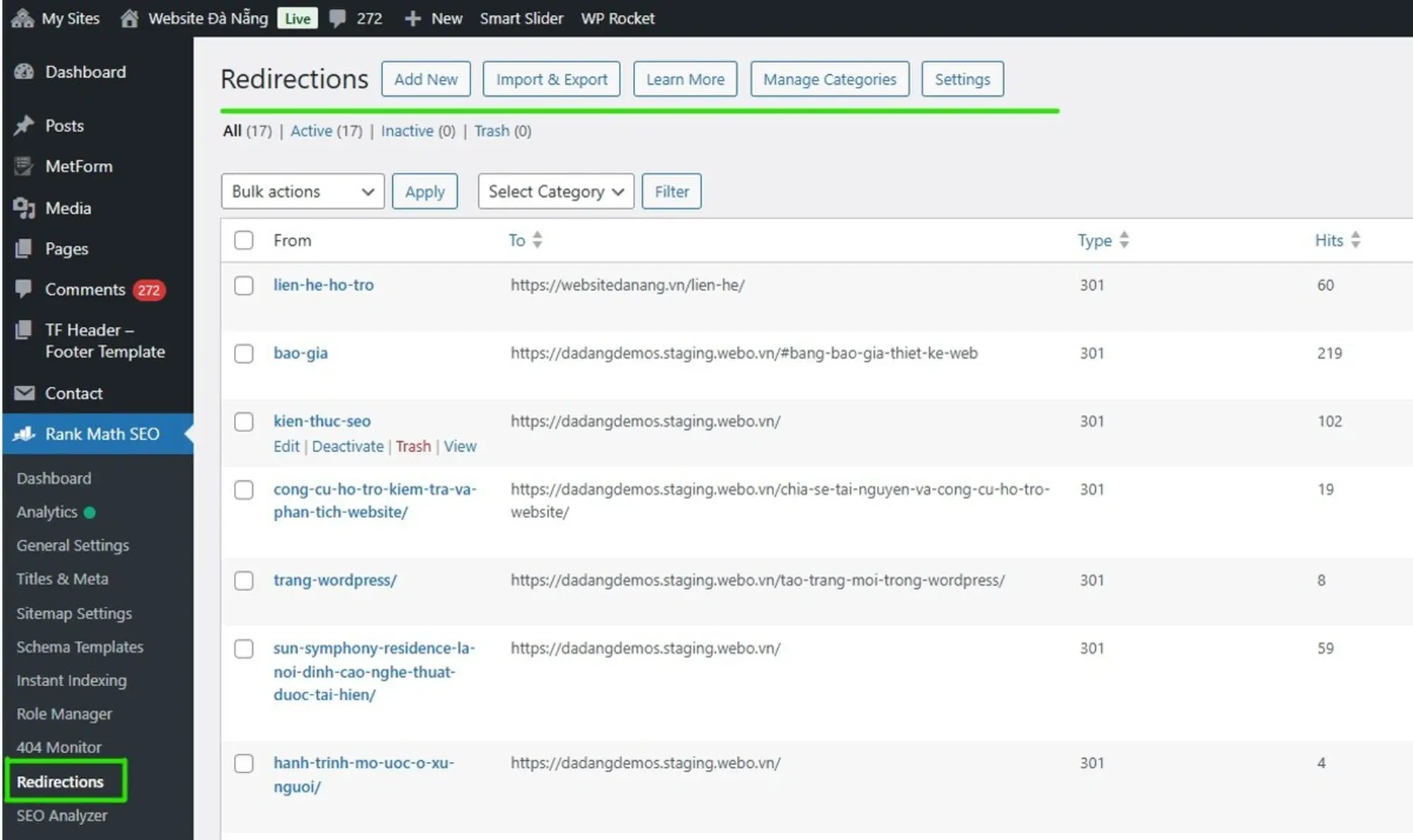 sử dụng plugin rank math seo hỗ trợ