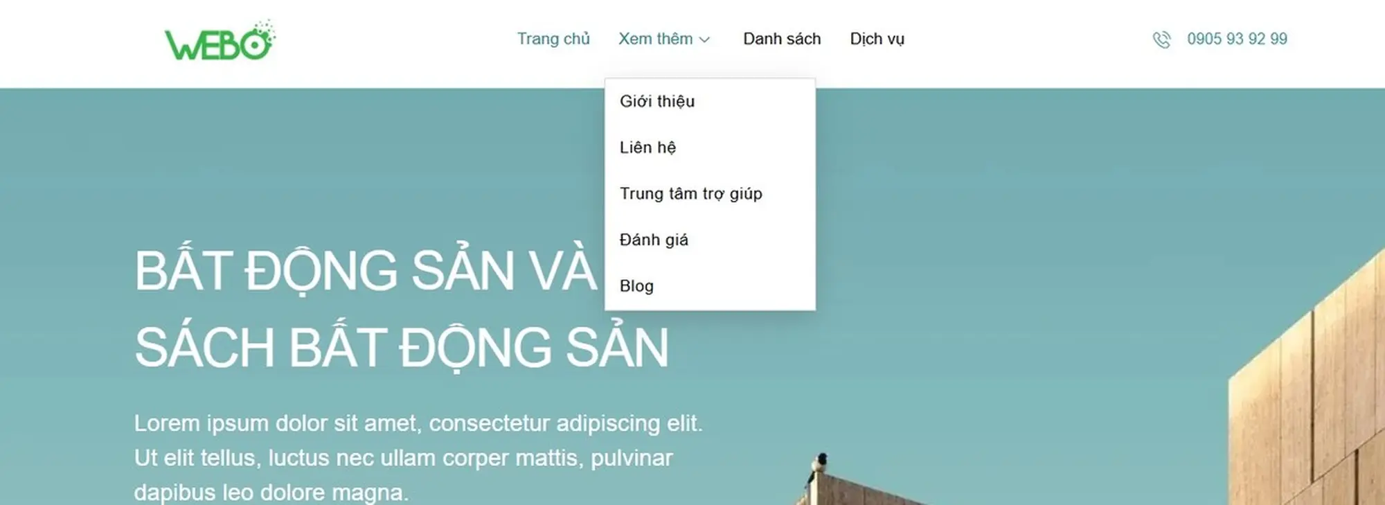 tính năng liên hệ nhanh và chat trực tuyến