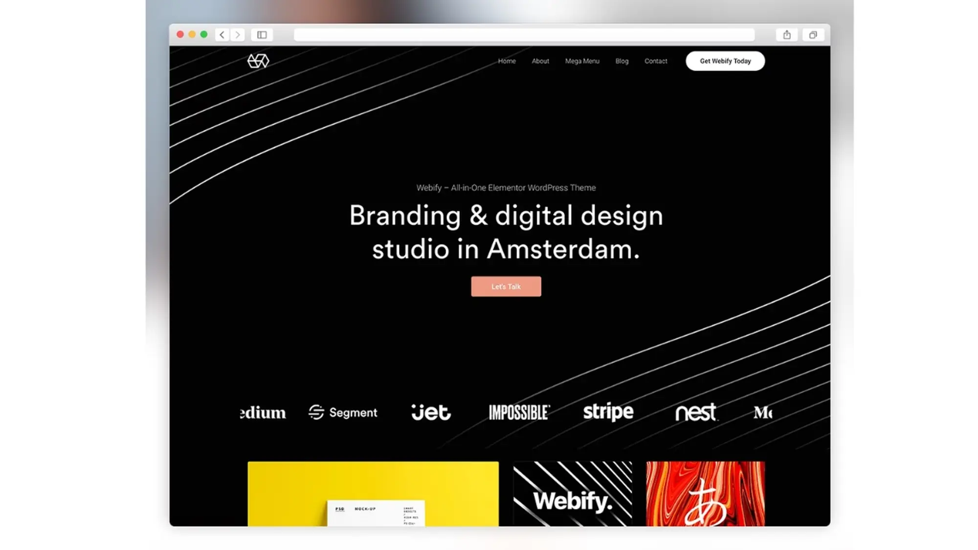 webify dark mẫu tối màu đa năng cho doanh nghiệp hiện đại