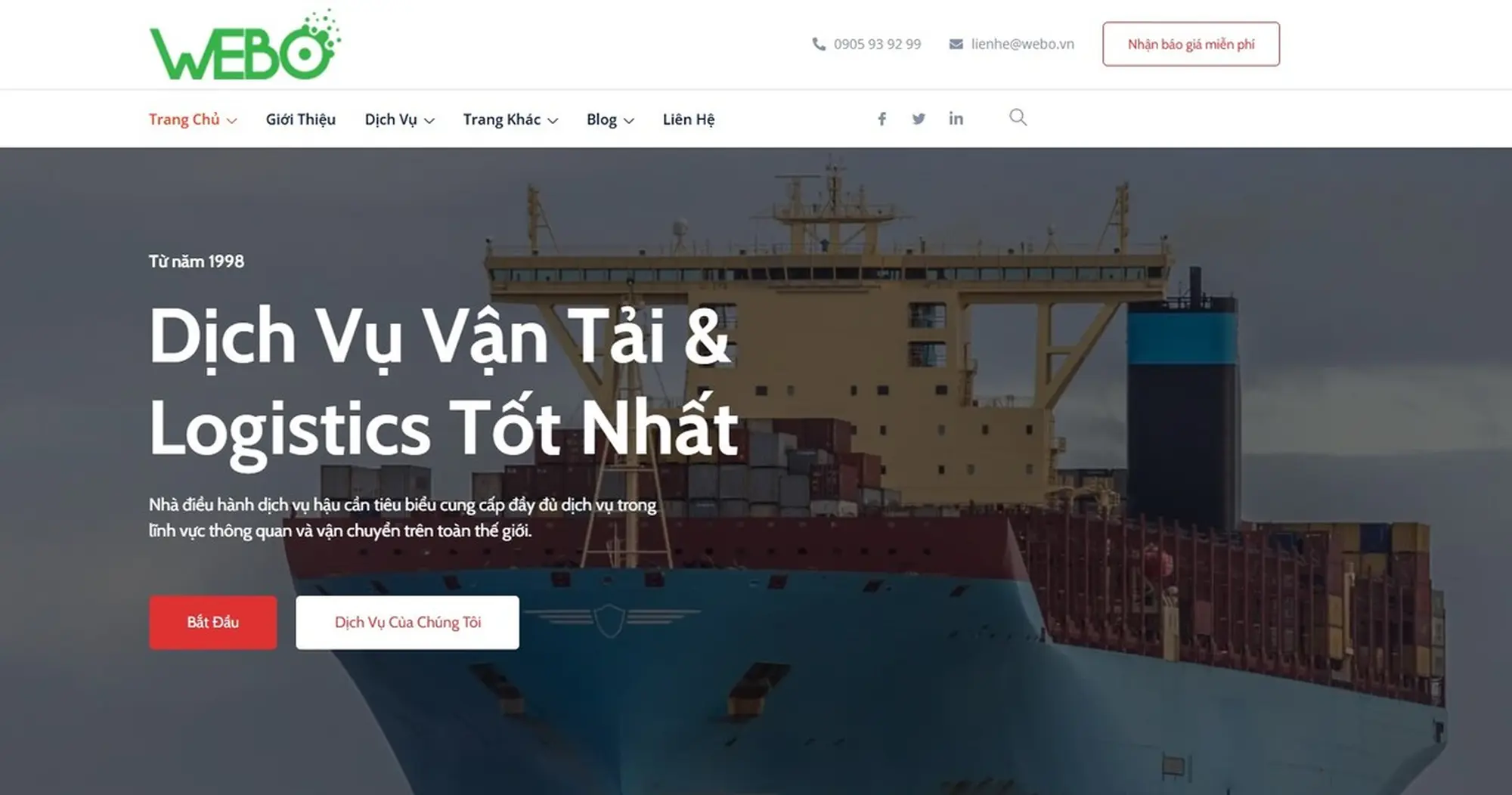vì sao doanh nghiệp logistics cần website?
